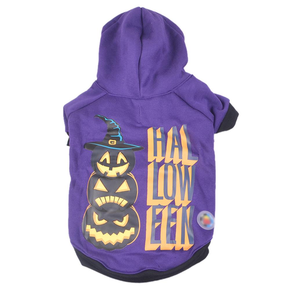 LED Leucht Haustier Hund Kostüm Universal- Mit Kapuze Kleidung Halloween Kostüm Welpen Hund Kleidung Doppel Elastische Alle Saison XL