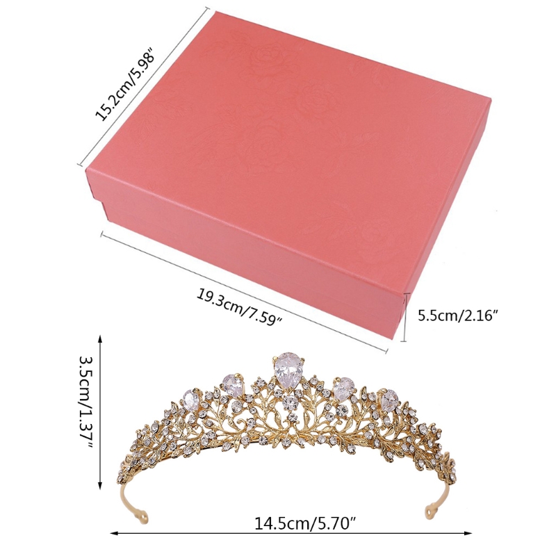 Bruids Sieraden Set Bruid Crystal Zirkoon Tiara Oorbellen Ketting Sets Voor Bruiloft Prom Party Match Met Trouwjurk R7RF