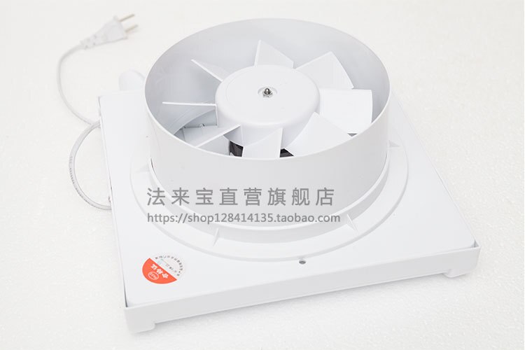 Glass window Ventilation fan 4 inch Silent strength 100mm bathroom Toilet wall Waterproof Exhaust fan