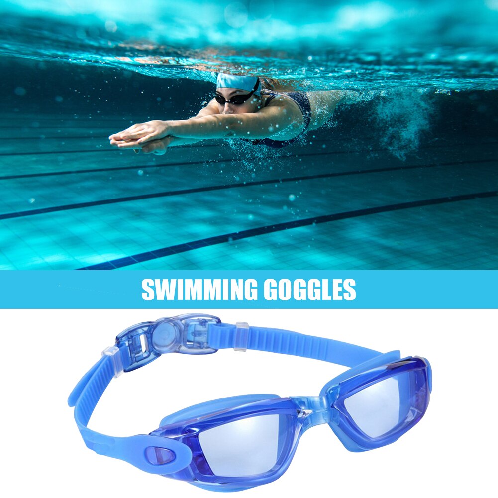 Silicone Transparent Swimming Goggles Universal Waterproof Diving Anti-fog Glasses Swim Diving Water Adjustable Swimming Goggles