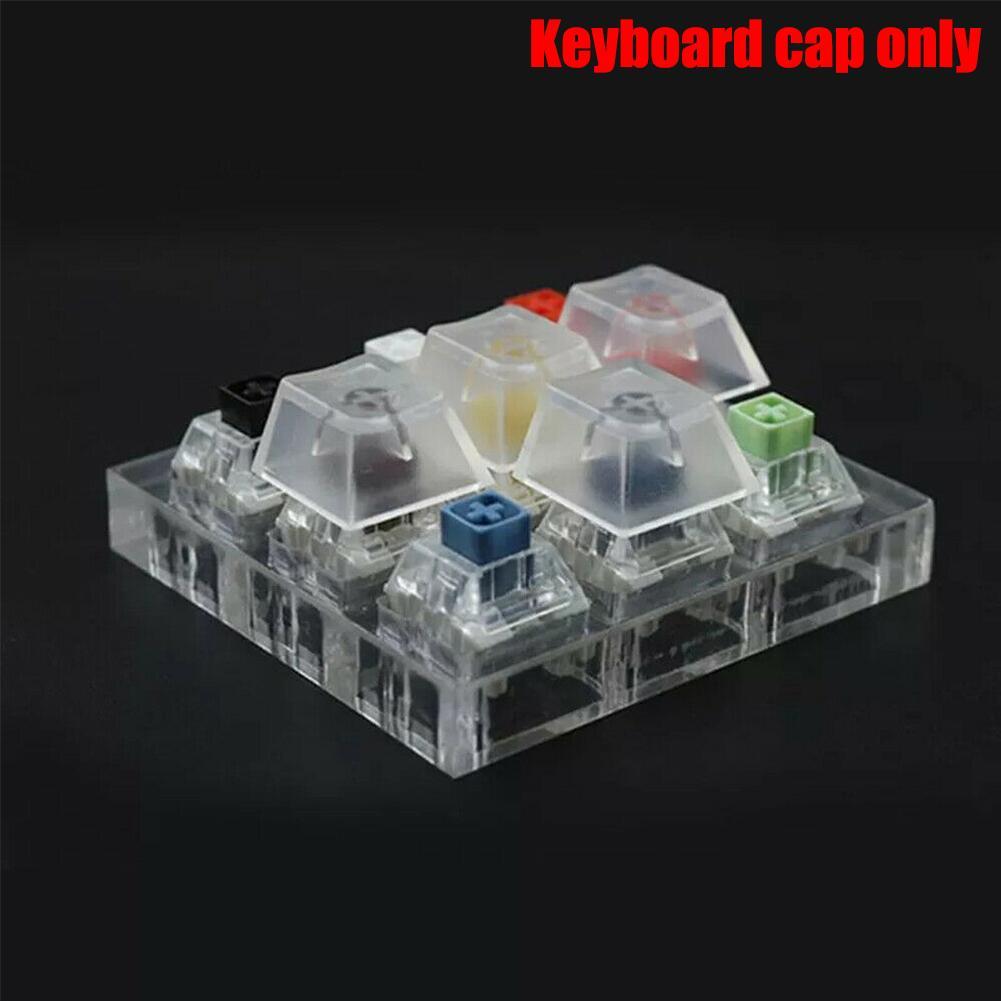 Teclas ABS transparentes para teclado mecánico, teclas con retroiluminación mate para CHERRY Gateron, 10 piezas