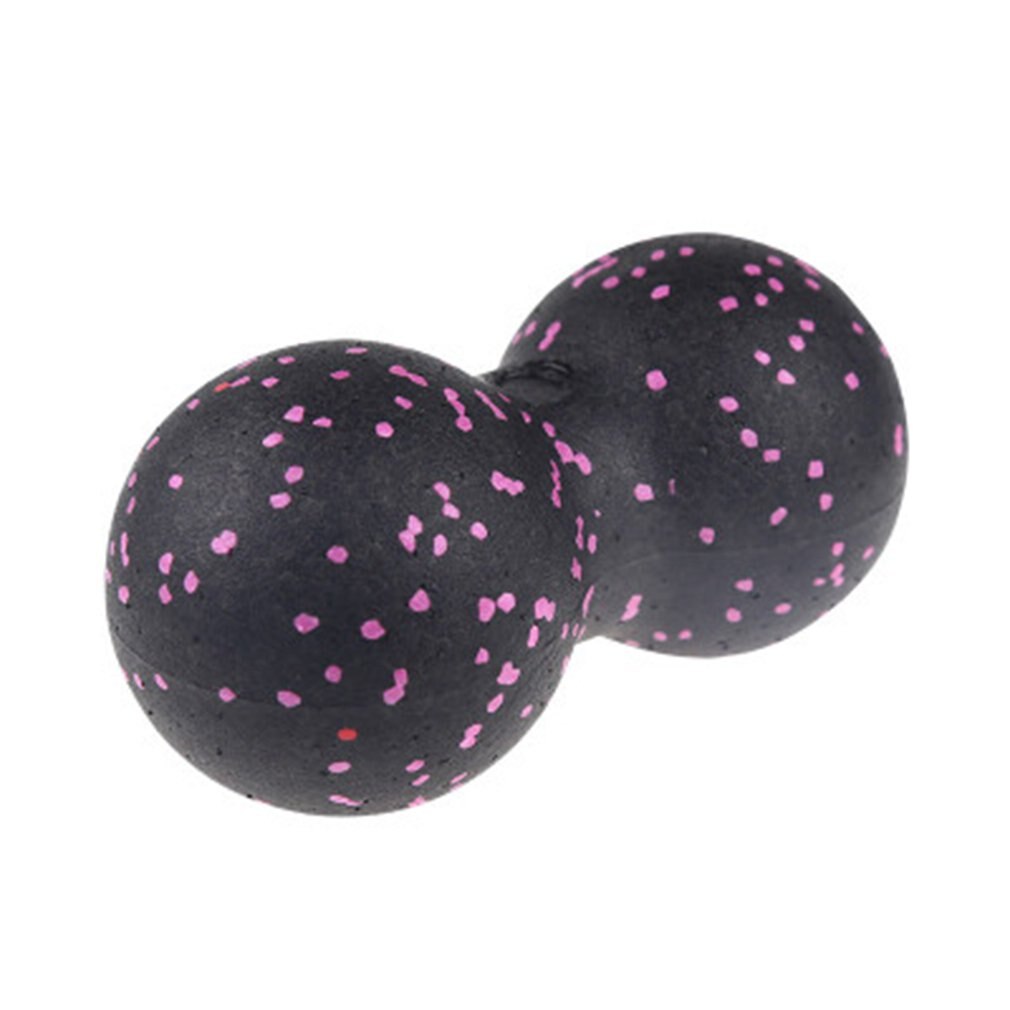 Peanut Shape Massage Ball Yoga Balls Explosion-Proof Capsule Ball Massage Rehabilitation Training EPP Elderly Physiotherapy Ball: Pink