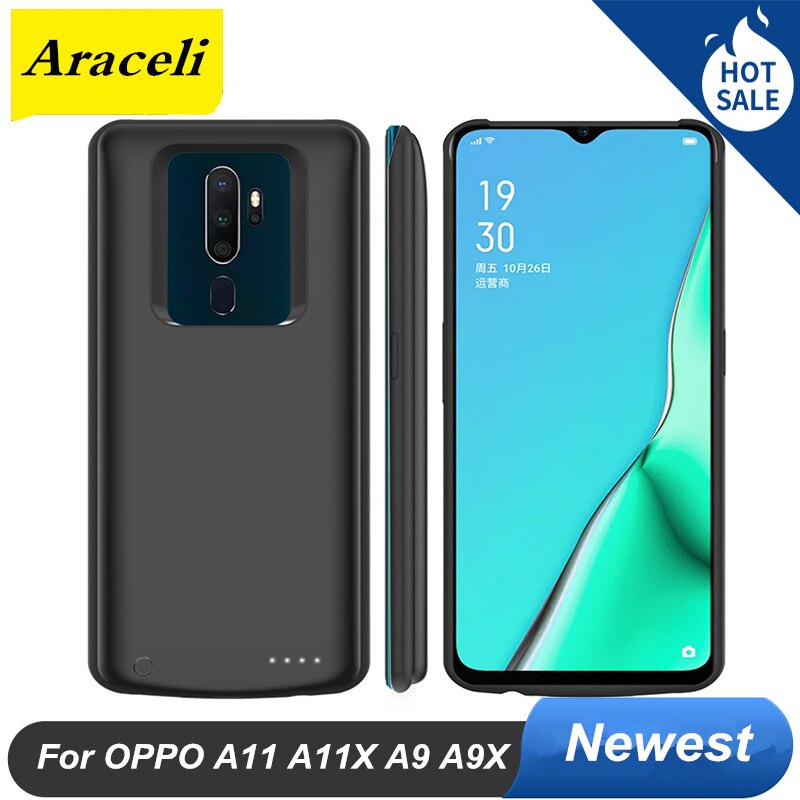 Voor Oppo A11 A11X A9 A9X Batterij Case Charger Case Smart Phone Cover Power Bank Voor Oppo A9 A9X Batterij case Capa