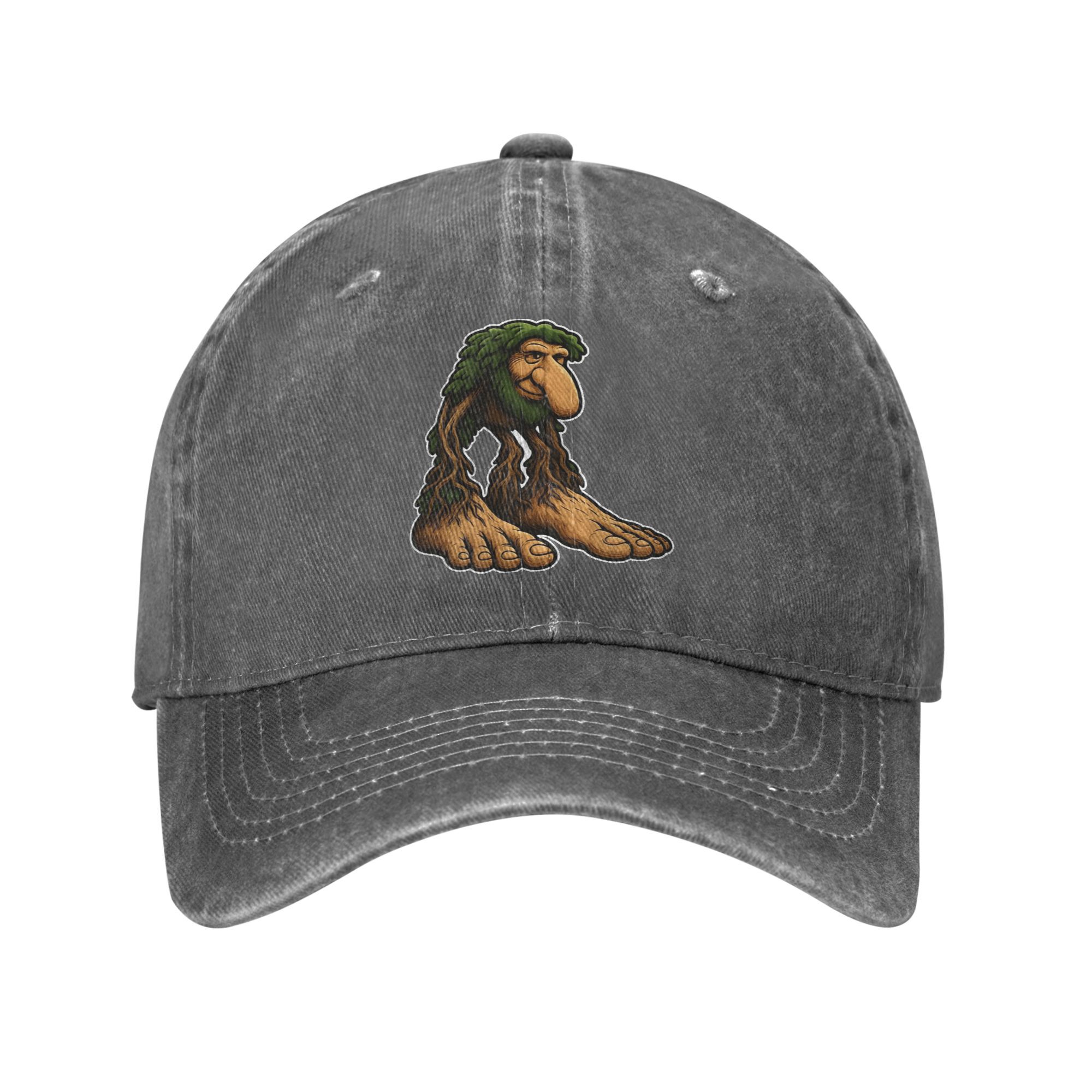 Brr Brr Patapim italien Brainrot Meme hommes femmes casquettes de Baseball en coton en détresse chapeaux casquette entraînements ajustement réglable Snapback chapeau: GRIS