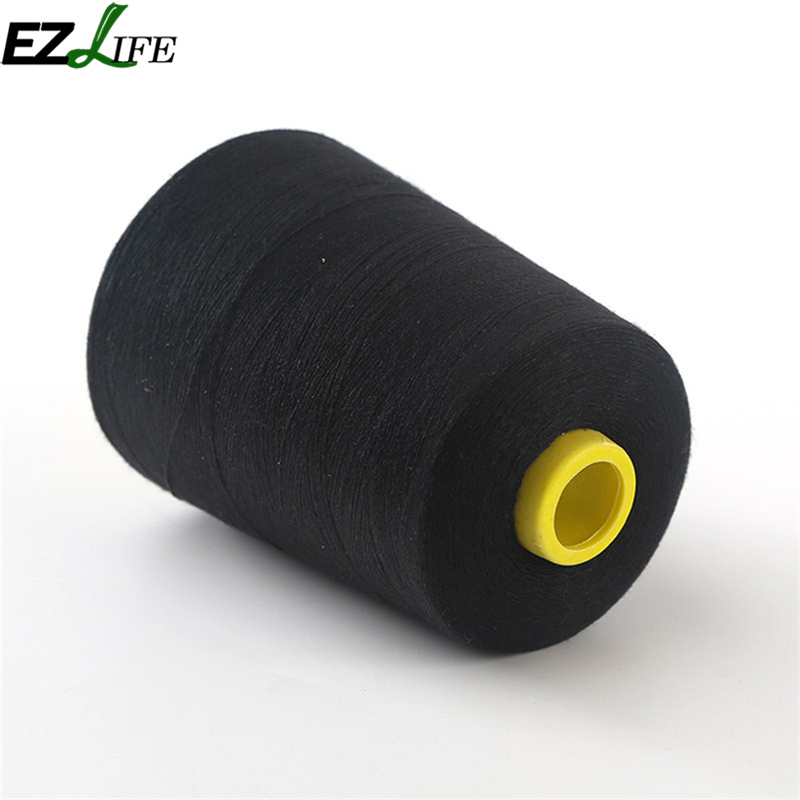 1 Uds hilo De coser Blanco/Negro hilo De coser De poliéster Para máquina De coser Hilos De Bordar Para Maquina De COSER hilo #519