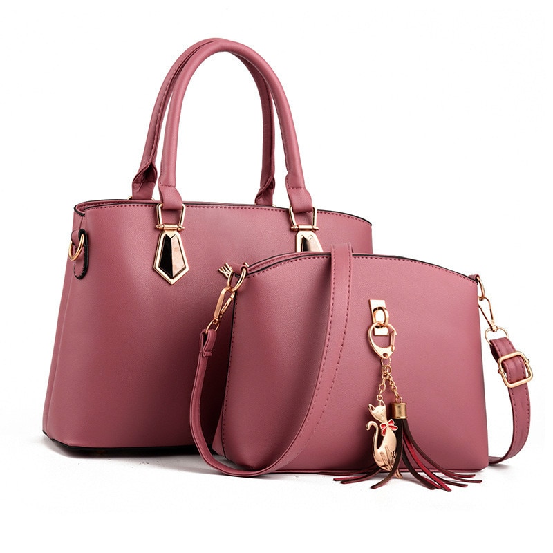 Litthing 2pcs/set Women Handbags Fashio Casual Luxury Handbags Shoulder Bags Bags Women Bag