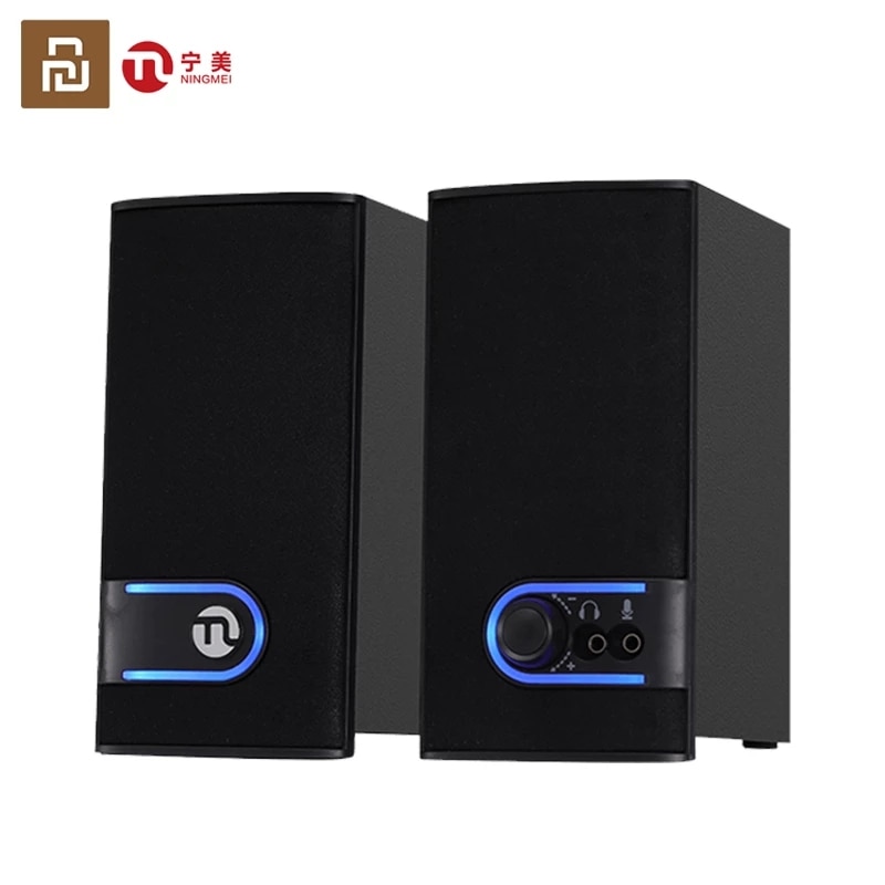 Original Youpin Ningmei Active Multimedia Speakers HX201 USB Powered 2.6 inch Speaker Unit Stereo Surround Laptop Music Speaker