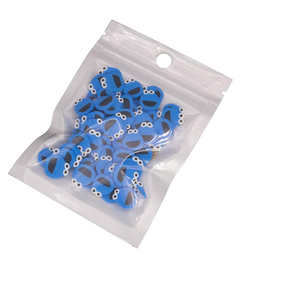 30g Smile Frog Monkey Bread Banana Alien Shape Polymer Clay Slices Sprinkles for Crafts Making DIY Slimes Acrylic Resin Filler: 4 big