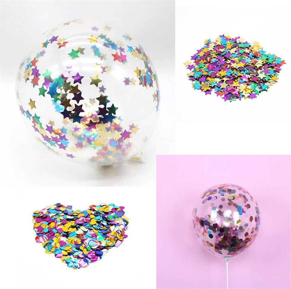 Dessin animé chapeau 5 pièces/lot ballons clairs or étoile feuille confettis ballons transparents décorations de fête dessin animé chapeau