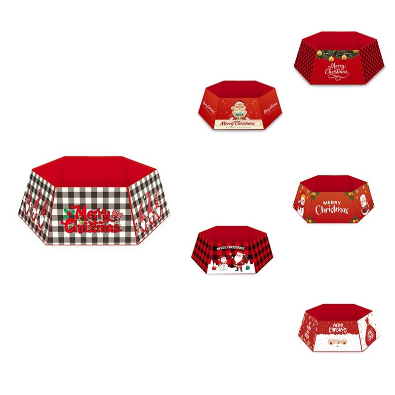 Rode Kerstboom Kraag, Kerstboom Ring, eenvoudig Te Set Boom Rok Boom Base Cover Te Versieren Uw