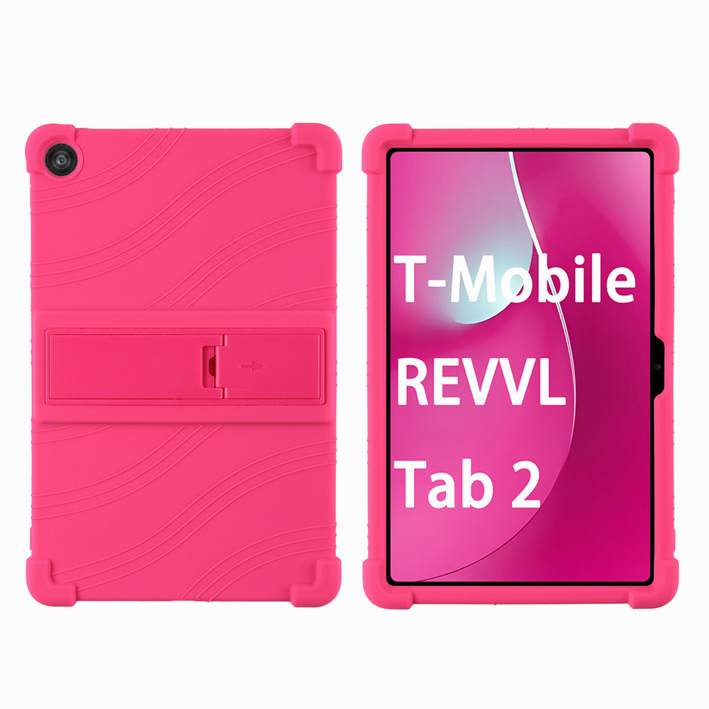 Für T-Handy, Mobiltelefon REVVL Tab 2 5G 2025 10,1 Zoll Tablette-Hülle, stoßfeste Silikon-Tablette-Abdeckung, leicht, kinderfreundlich: Rosa