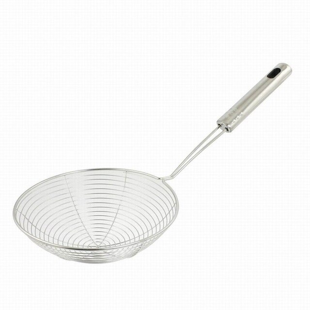 Premium 304 Stainless Steel Spider Mesh Strainer & Colander Ladle Skimmer Cooking Tool Kitchenware Heat-resistant: Default Title