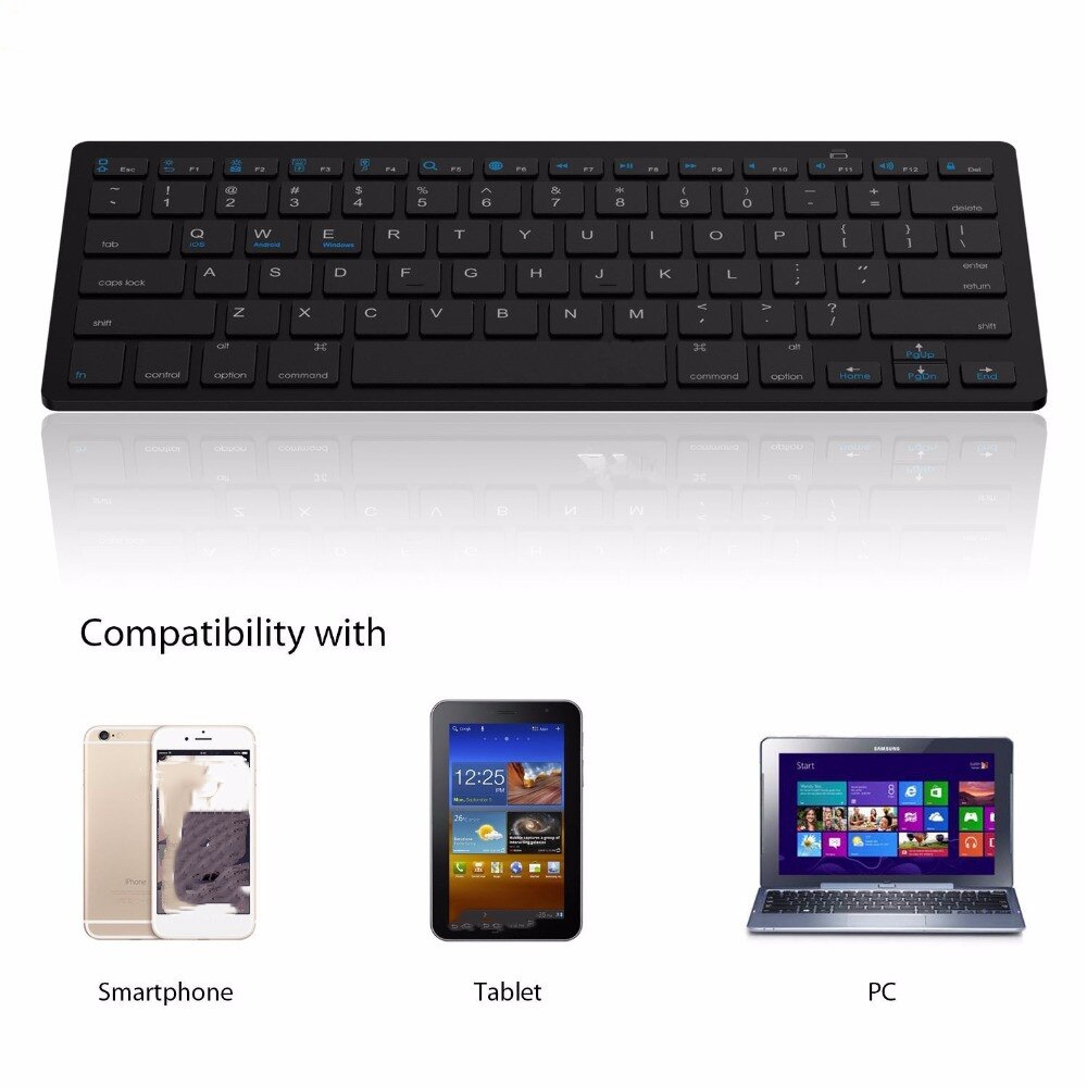 Ultra-slim Wireless Keyboard Bluetooth 3.0 Keyboard Teclado for Apple for iPad Series iOS System