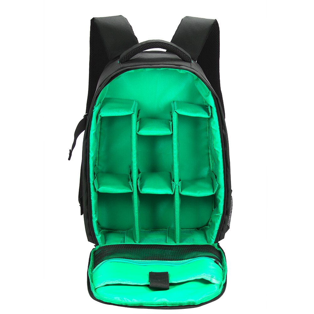 Andoer Outdoor Wear-resisting DSLR Camera Bag Video Backpack Water-resistant Multi-functional Breathable Photograph Camera Bags: GREEN
