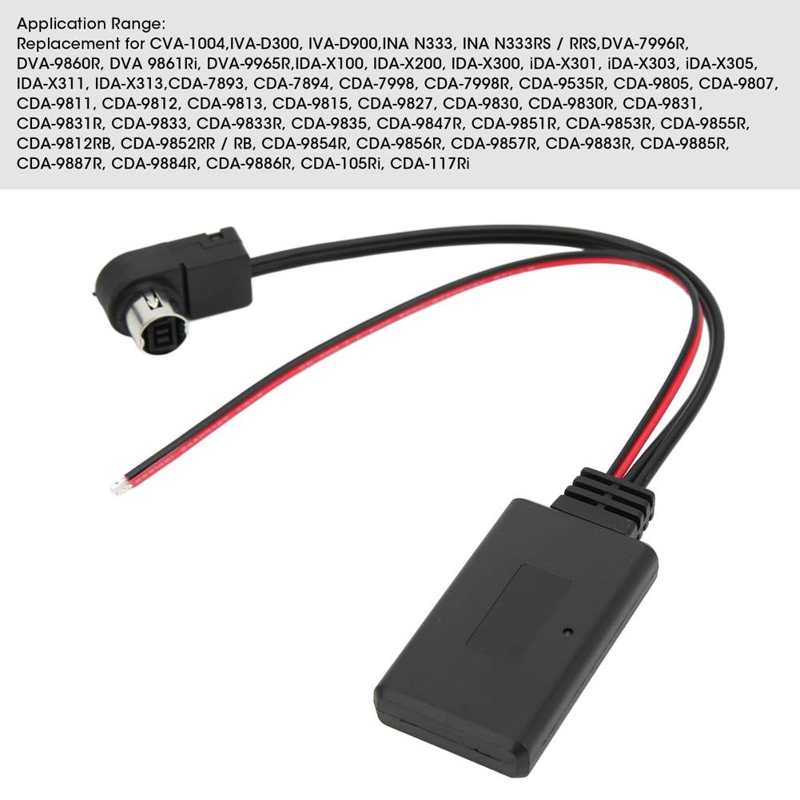 Bluetooth Module Aux Receiver ABS Audio Aux Adapter Cable Wear Resistant for Automotive