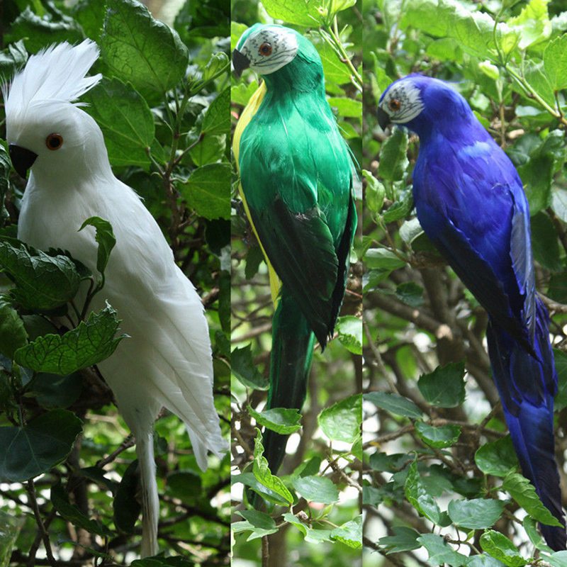 Garden Simulation Gardening Decorative Bird Garden Craftwork Decoration Parrot Emulational parrot For Show Window