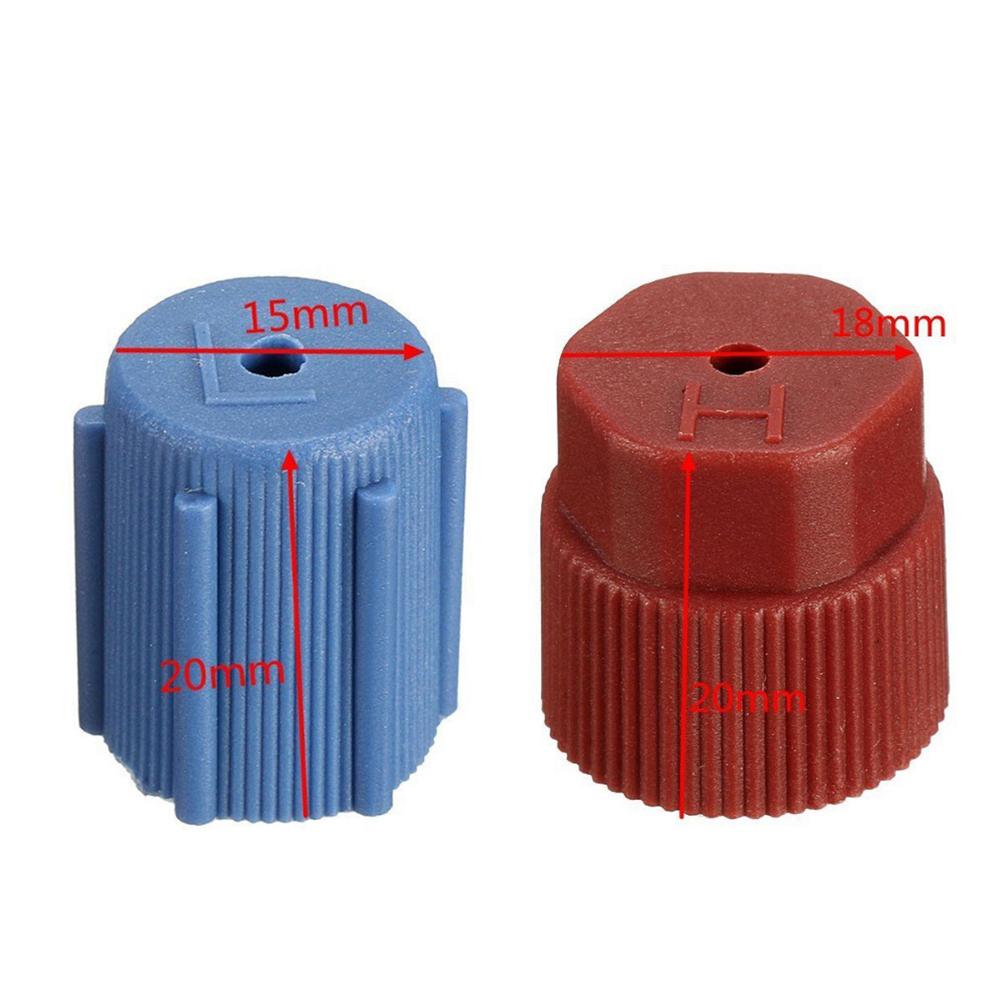 10Pcs Auto A/C Systeem Auto Airco Koelmiddel Stofkap Ventiel Caps Zijpoort Caps Auto valve Dust Bescherming Toegang