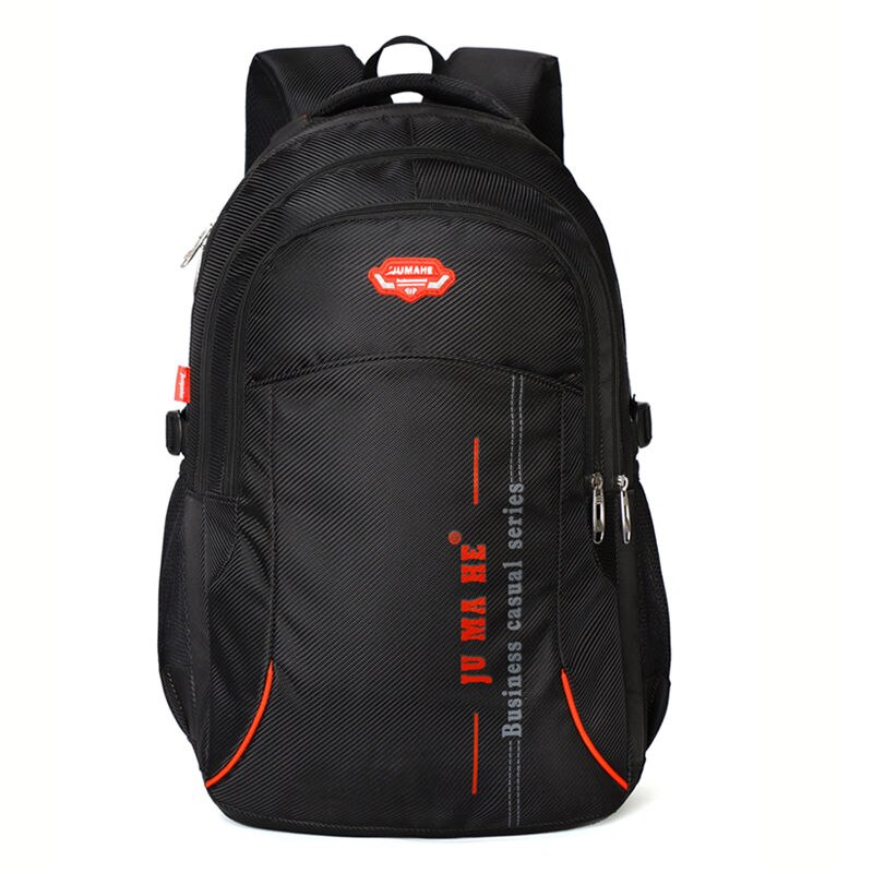 Multifunktionel bærbar rygsæk til mænd vandtæt usb rygsæk teen skoletasker store kapacitet studerende taske til teenage: Rød