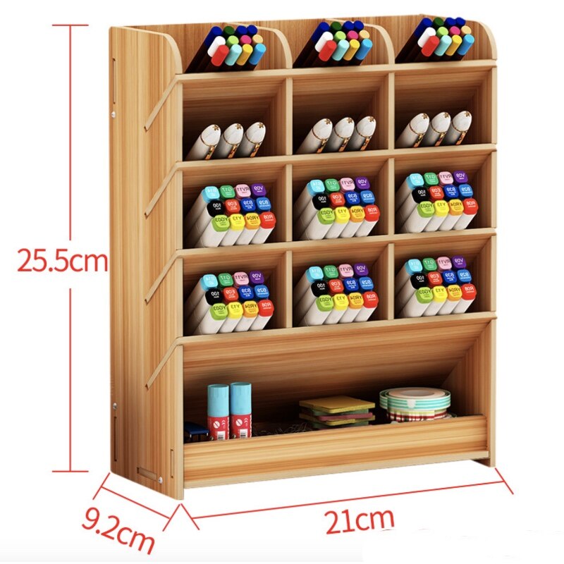 Stylo crayon porte-bois réception bureau apprentissage porte-plume organisateur de bureau support de rangement fournitures de bureau scolaire GG113