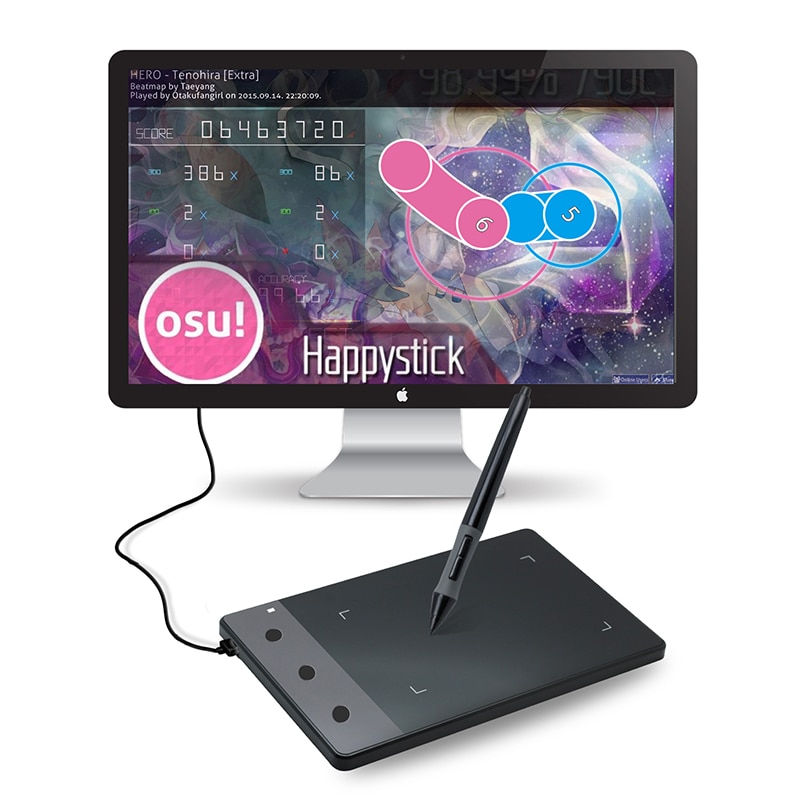 Huion H420 Digitale Tabletten 4-Inch Schilderij Pen Tablet Professionele Handtekening Usb Graphics Tablets Voor Osu Game