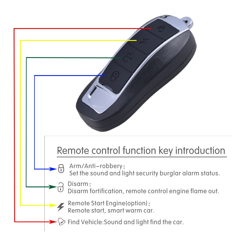 Sistema de alarma de seguridad antirrobo para motocicleta, bloqueo de manillar de motor con Control remoto de 12V, luz de sonido, vibración de 125db