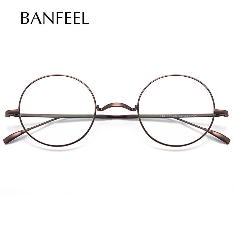 Monture de lunettes B en titane pour hommes, ultraléger, petite, ronde, monture optique, Prescription, nouvelle, Vintage, pour femmes