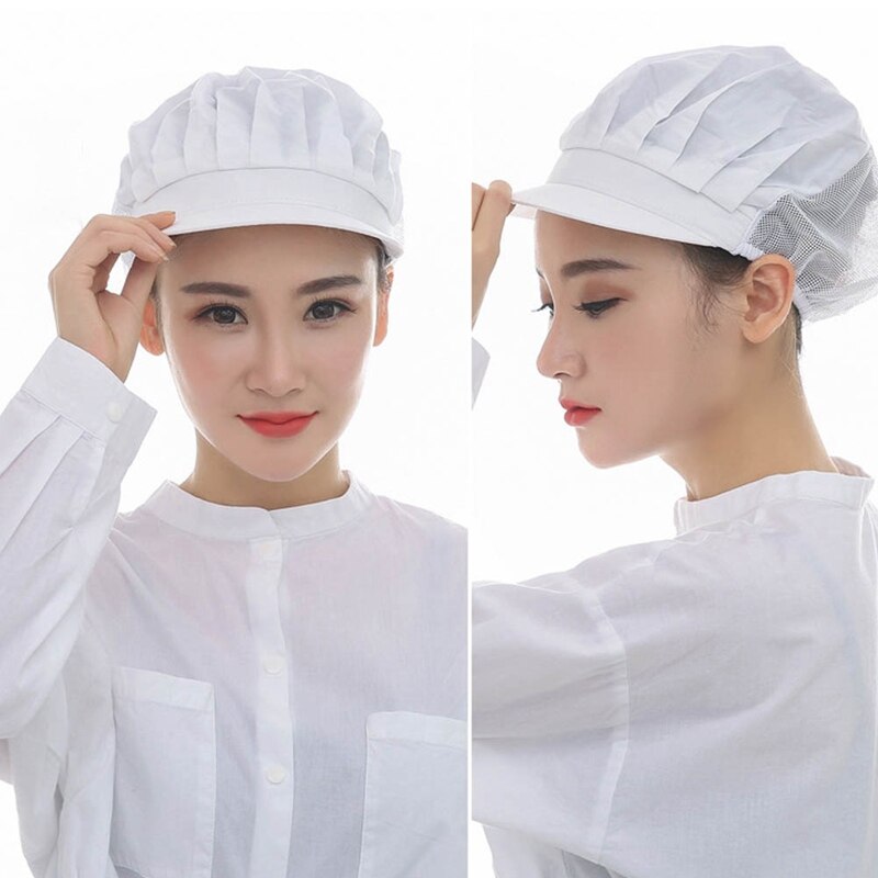 Chapeau de cuisine élastique pour hommes et femmes, chapeau de Chef, accessoires de restaurant, casquette de cuisine anti-poussière, casquette de cuisine d'hôtel respirante