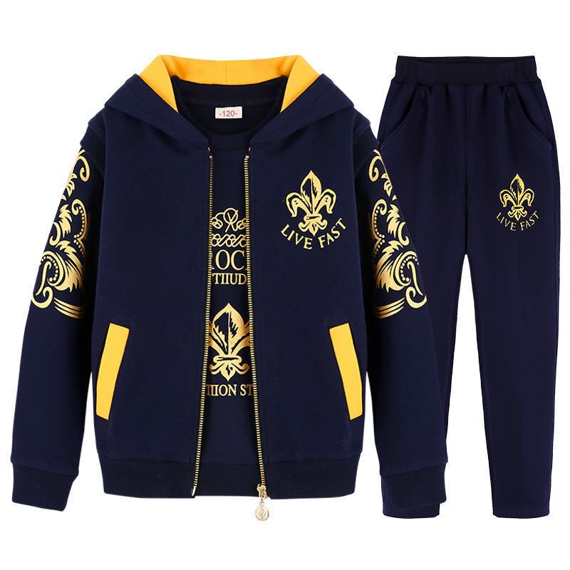 Kids Kleding Jongens Sport Pak Lente Trainingspak Baby Boy Kleding Set Kinderkleding Grote Jongens Vesten T-shirt Broek 3 stuks Sets