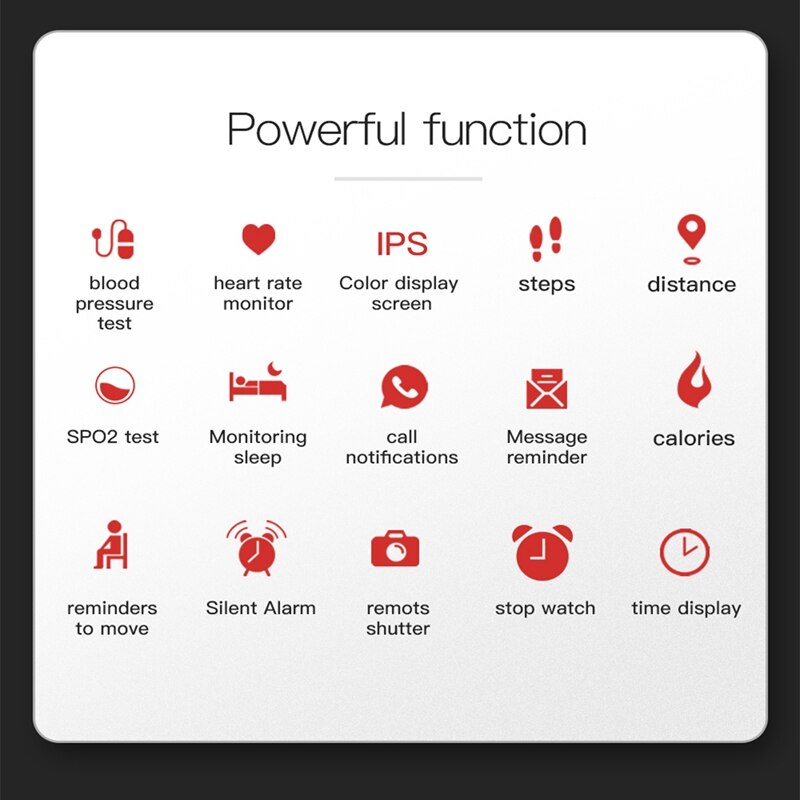 IP67 Waterproof Smart Wristband Smart Bracelet Heart Rate Activity Fitness Tracker Bluetooth Smart Watch for IOS Android