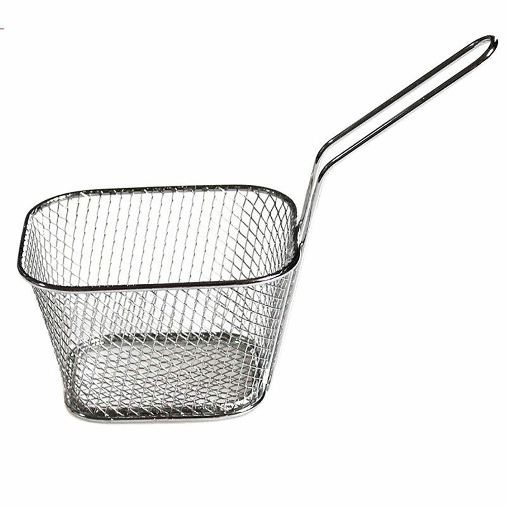 Stegenet rund kurv si frites mini kurv stege hjemmekøkken stegt mad tilberedning værktøj