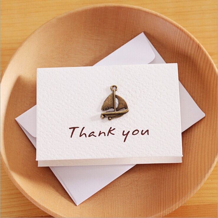 Metal Greeting thank you Card decoration card Scrapbooking party invitation DIY Deco Supply For Wedding invitation: H06