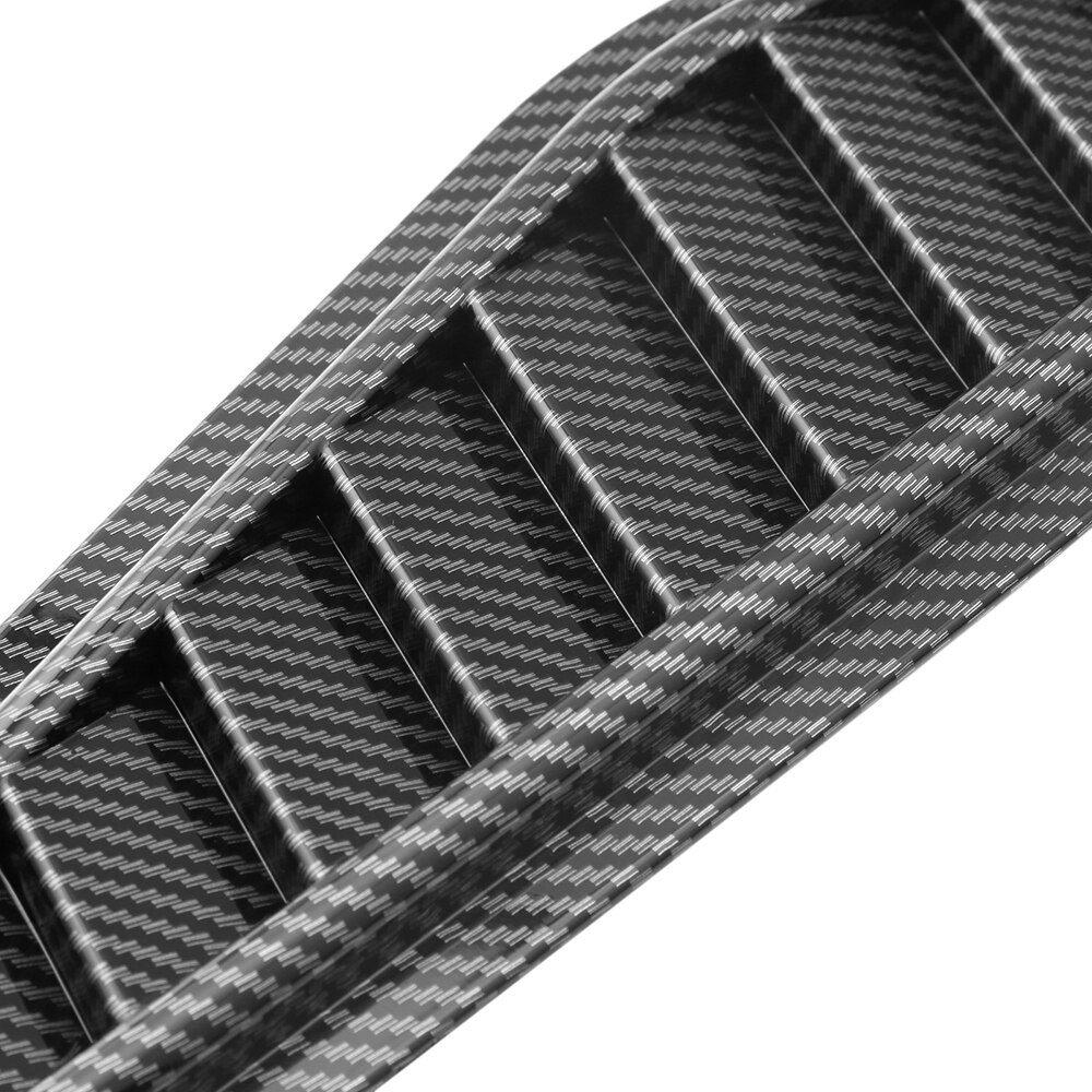 Universal Deluxe 3D Car SUV Air Flow Intake Cover Decorative Scoop Bonnet Vent Hood Carbon Fiber Style Auto Car Accessories DIY