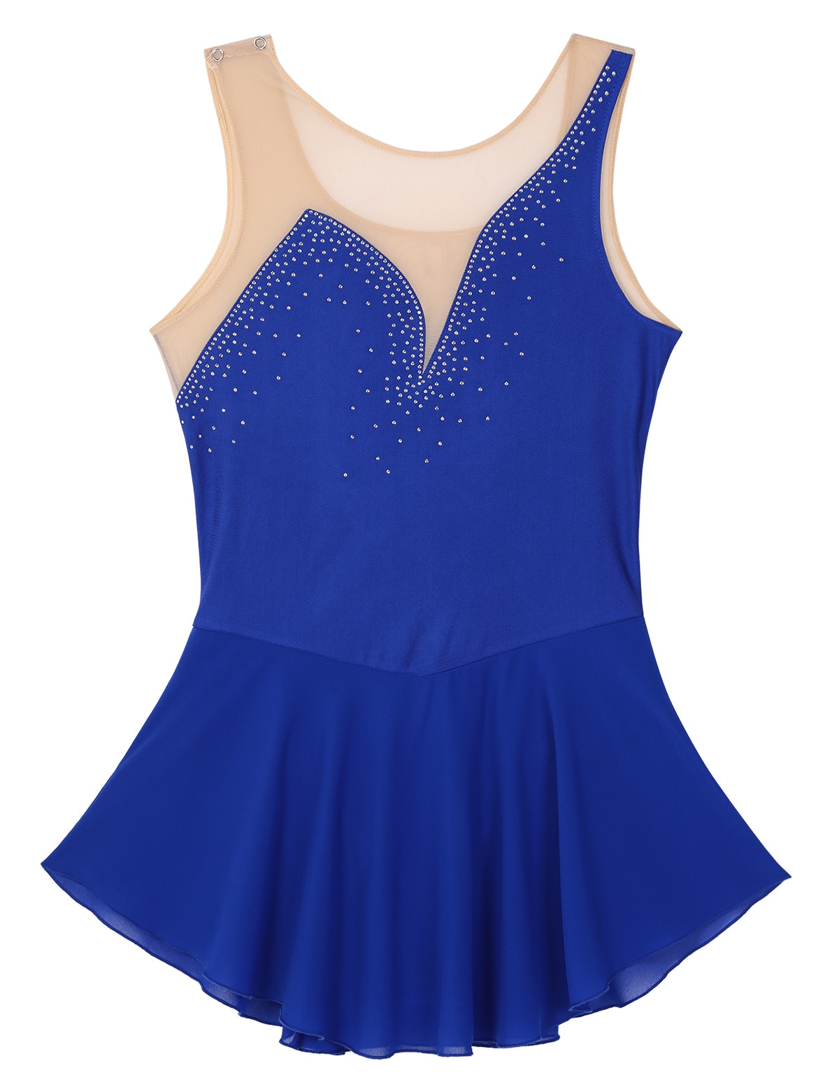 Ballerina Clothes Women Adults Sleeveless Rhinestones Figure Skating Leotards Ballet Dance Dress Competition Gymnastics Leotard