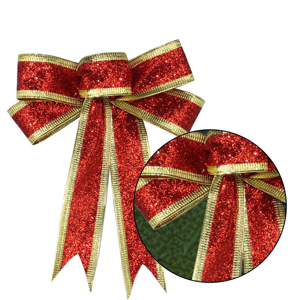 10 stuks kerstlint strik kerstboomversiering handgemaakte grote kerstversiering