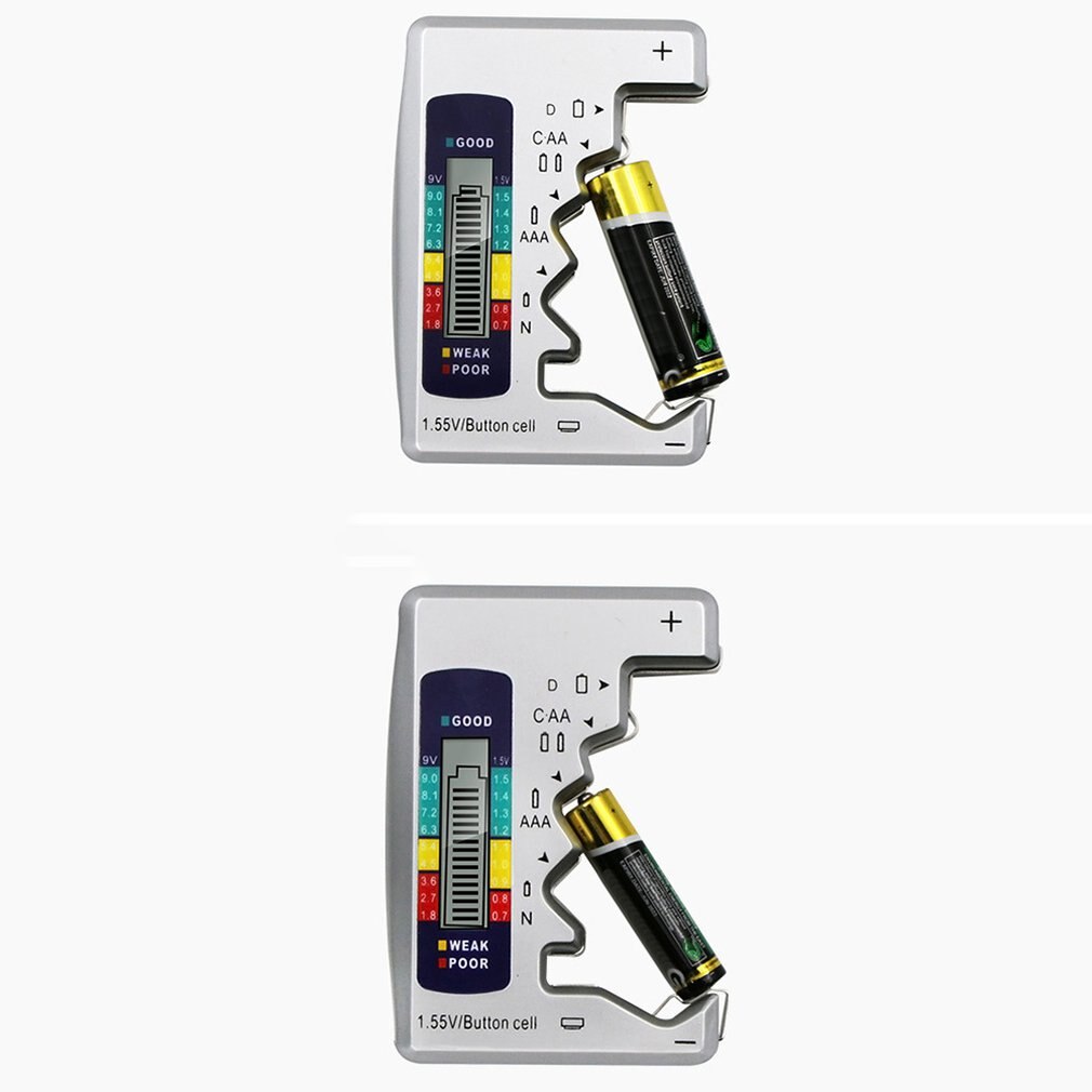 Digitale Batterij Tester Checker Batterij Capaciteit Tester Voor C D 9V Aa Aaa 1.5V Lithium Batterij Voeding meetinstrument