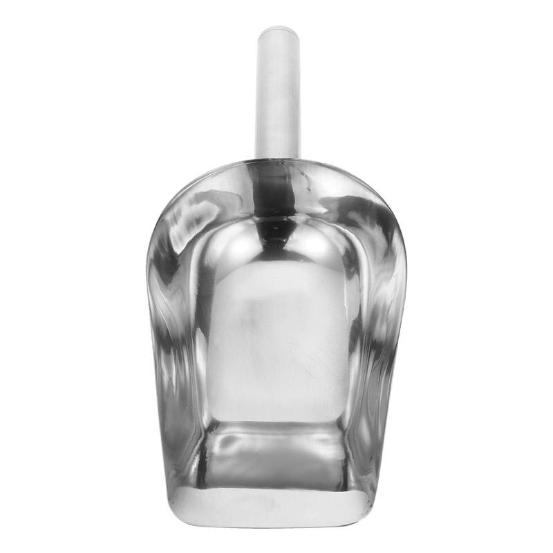 Pala de acero inoxidable para medir Harina de azúcar, granos de arroz, para fiestas, Bar, Buffet, comercial, utensilios de cocina: 25X9.5CM