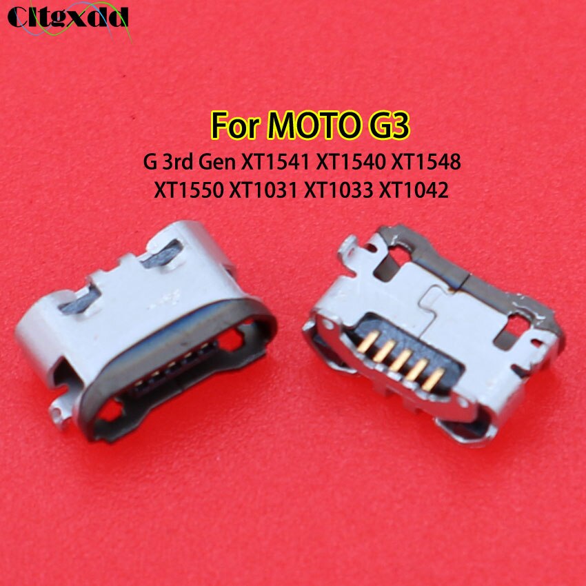1Stck Mikro USB Jack Buchse Stecker Weiblich 5 Stift Ladung Hafen Für Motorola Moto X G G2 G3 G4 g4Plus G4abspielen G5 G5S G5Plus G6 E3: Moto G3 G 3rd Gen