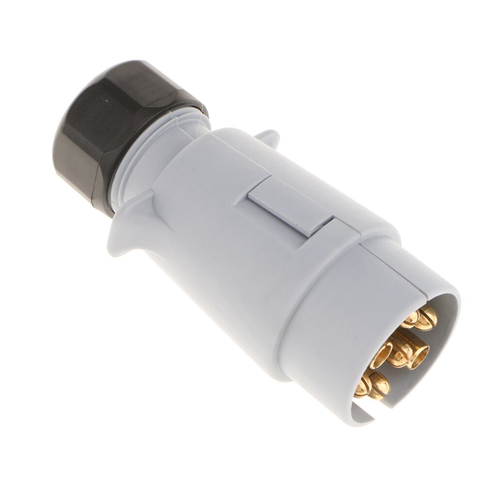 7 pin Aluminum & Copper Plug Socket for Trailer Car Caravan Lights Tow