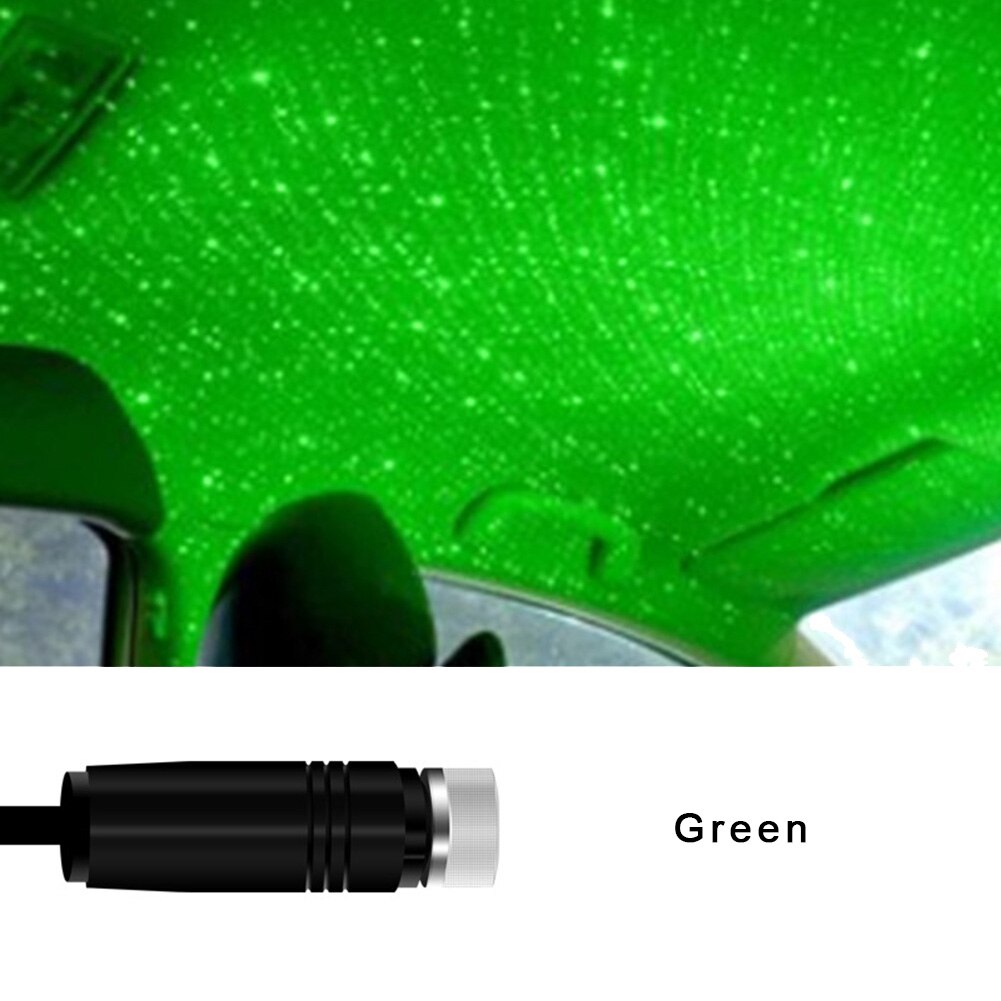 Roof Atmosphere Light Starry USB Ambient Atmosphere Green Interior Lamp
