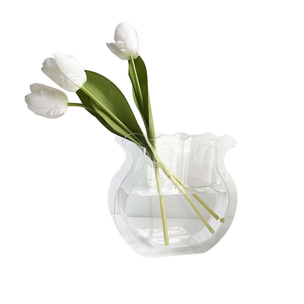 Acryl Vasen transparent Farbe Blumen- Container Dekorative Vase Hochzeit Party Heimat Büro Dekoration Vase: C1