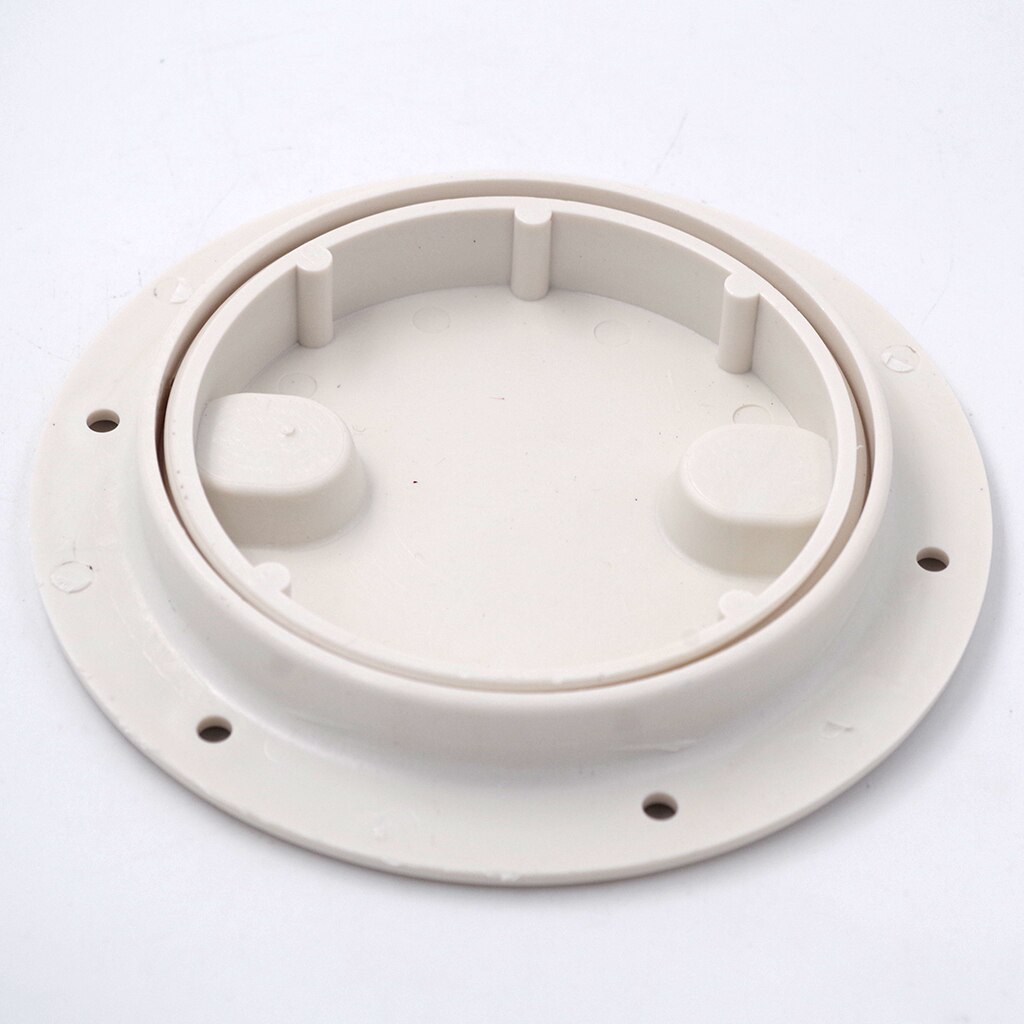 Marine Boat RV White 4 Inch Access Hatch Cover Lid Screw Out Deck Plate