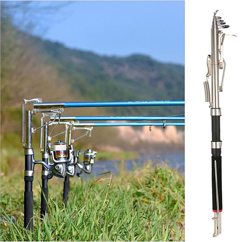 2.4m Automatic Fishing Rod Pole Sensitive Telescopic Ice Glass Fiber Sea Device Sea River Lake Pole Fishing Tackle Pesca