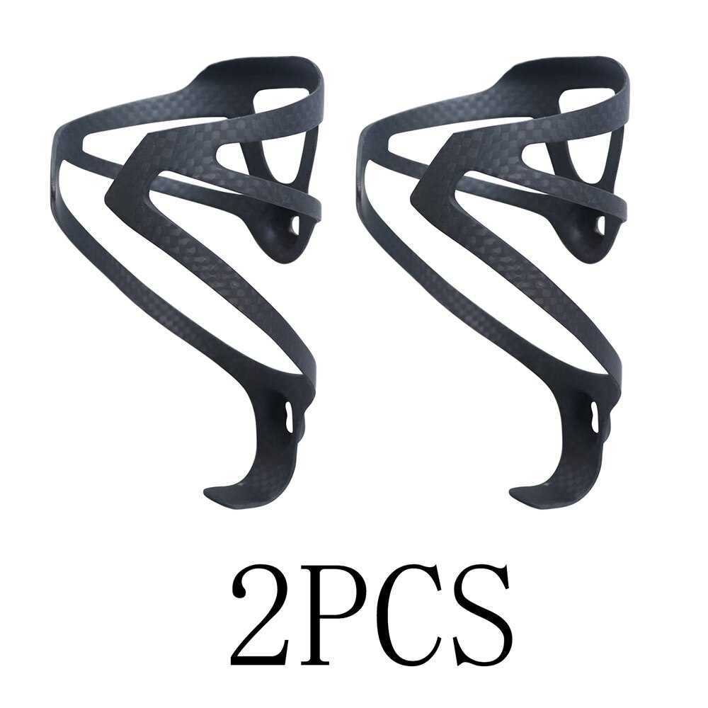 Bicycle Bottle Holder Full 3K Carbon Fiber Super Light Road/Mountain Bike Cycling Water Bottles Cage Holder Matte Glossy 18g XXX: 2pcs 3K matte