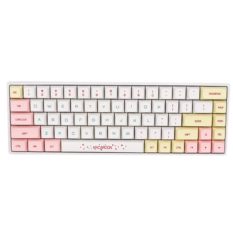 Keypro Macaron Ethermal Dye Sublimation fonts PBT keycap For Wired USB mechanical keyboard 146 keycaps