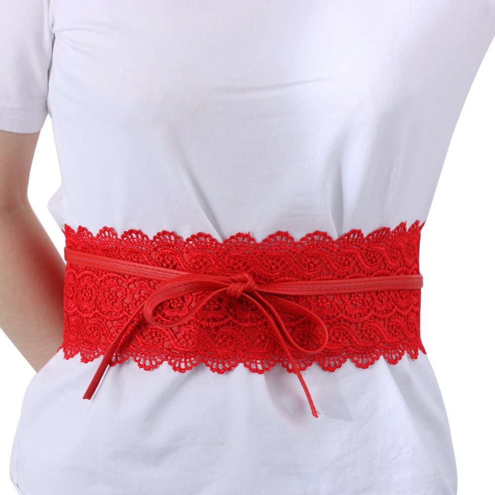 Ceinture Corset en dentelle élastique pour femme | Avec nœud large, ceinture extensible, ceinture Corset, tissage, robe de mariée, ceinture de cintrage, accessoires