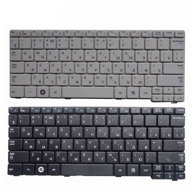 YALUZU russian keyboard for Samsung N150 plus N143 N145 N148 N158 NB30 NB20 N102 N102S NP-N145 Laptop black/white RU layout