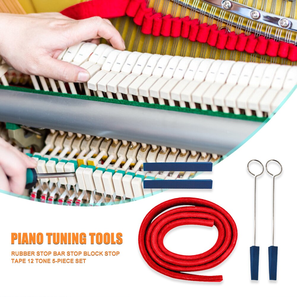 5/6pcs Piano Tuning Kit Piano Tuning Tools Tuning Tuner Fixing Parts Lever Mute Hammer Set Music Elements