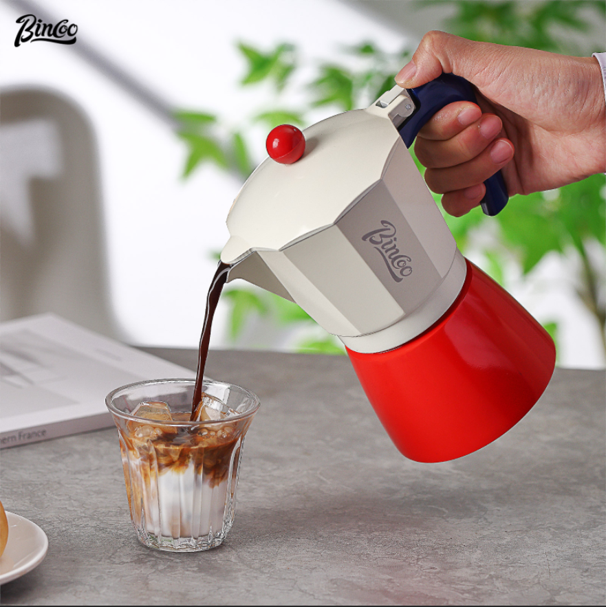 BINCOO 150 ml/300 ml Moka Pot, Koffiepotten, Mokka Potten, Kookplaat Espresso Maker, Italiaans Koffiezetapparaat, Kookplaat Espresso Koffiezetapparaat