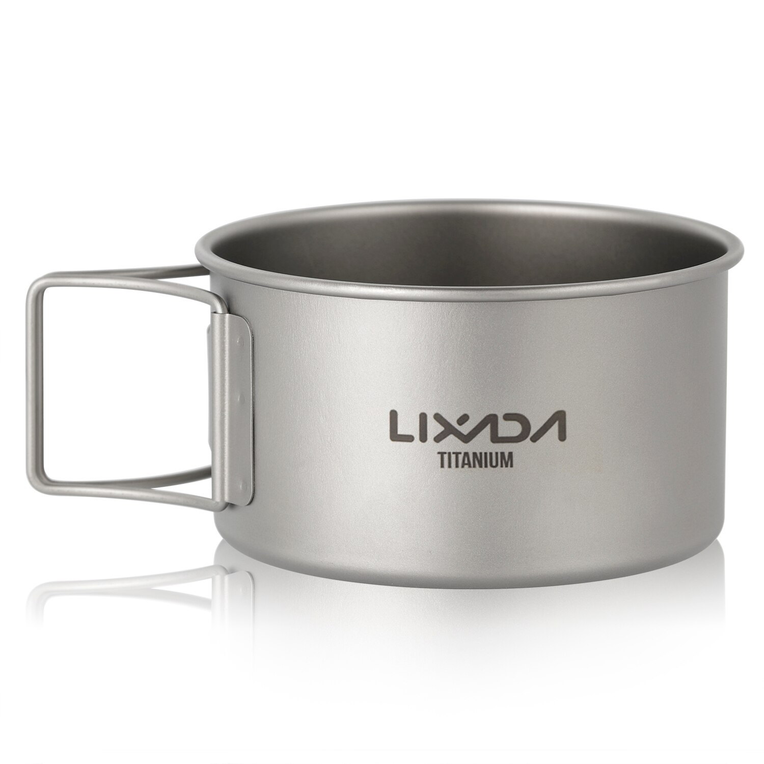 Lixada Titanium Kom Met Vouwen Handgrepen Diner Voedsel Container Voor Outdoor Camping Wandelen Backpacken