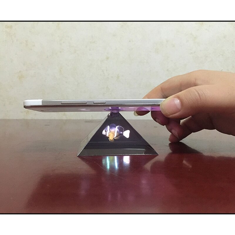 Universal Smartphone 3D Holo-graphical Hologram Display Stand Projector Py-ramid Personal Entertainment
